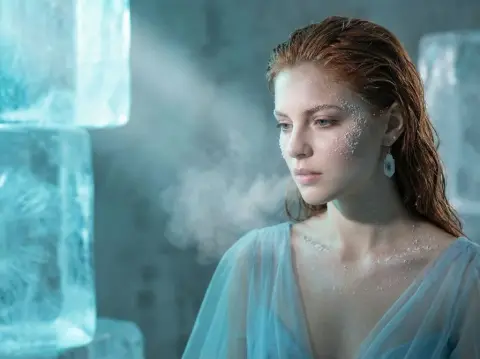 The cold and fragile beauty of the ice sculpture studio