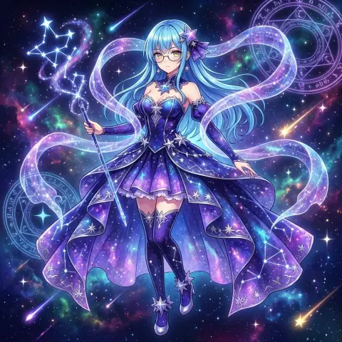 The cosmic magical girl guided by the stars