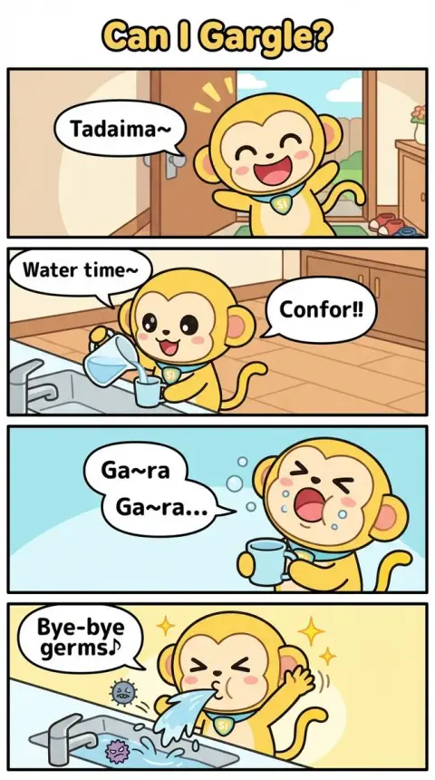The energetic moment of a fresh and beautiful girl rinsing her mouth in the morning