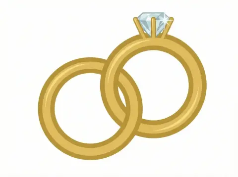 The exquisite composition of the well-proportioned double rings