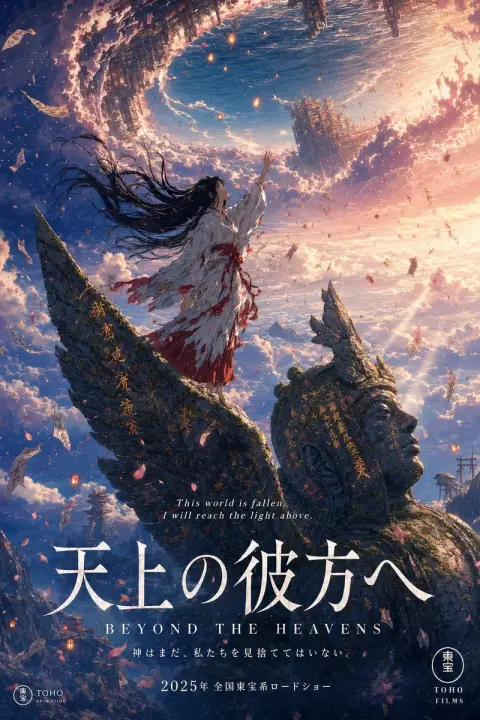 The giant god and the shrine maiden who fell from the sea of ​​clouds