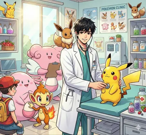 The healing doctor at the Wandering Pokémon Clinic