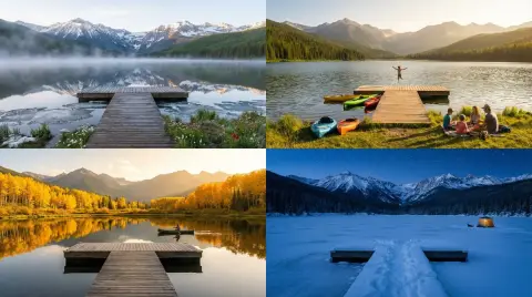 The passage of time, the cinematic sense of the four seasons and the four palaces