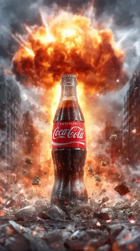 The perfect Coke in the blast wave