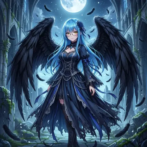 The quiet beauty of sinking into darkness, the fallen angel that shrinks its wings