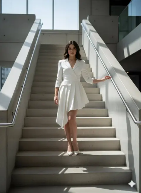 The quiet power of white in modern stairwells