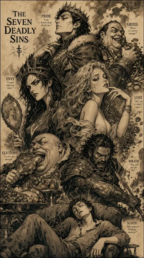 THE SEVEN DEADLY SINS
