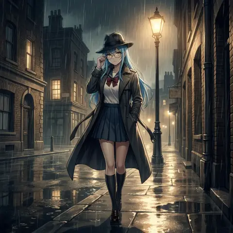 The truth that cannot be concealed in the neon rainy night and the eyes of the detective