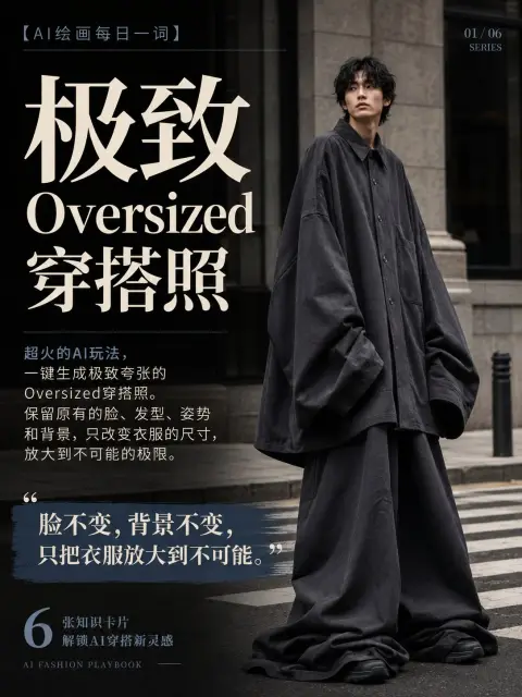 The ultimate oversized and oversized clothing style transformation