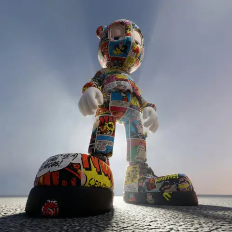 The unshakable colossus from a very low angle of view