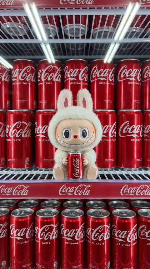 The White Rabbit Labubu in the Red Sea in the Freezer