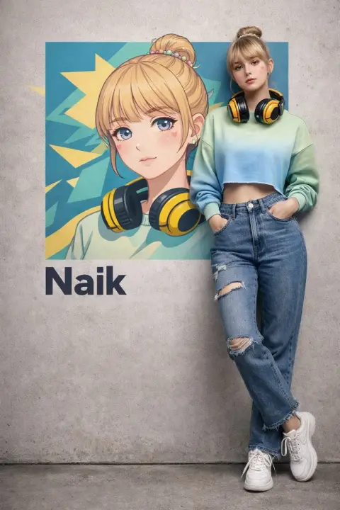 The wonderful collision of hyper-realistic girls and two-dimensional avatars