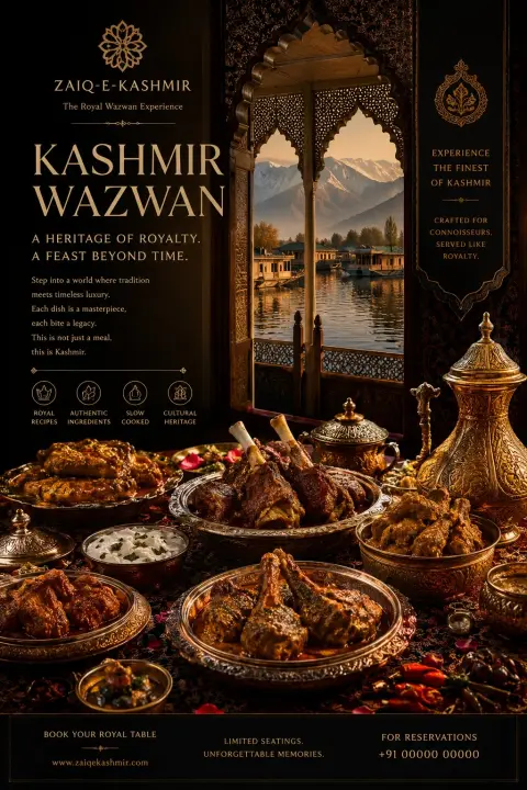 Top luxury Kashmiri Wazwan food movie poster
