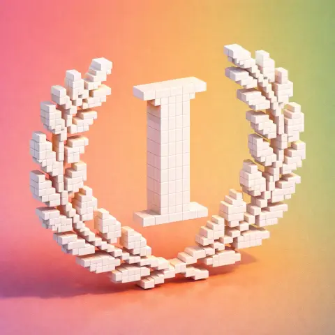 transform ANY logo into a voxel 3d icon