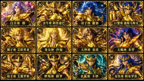 Twelve Golden Saints Card Collection