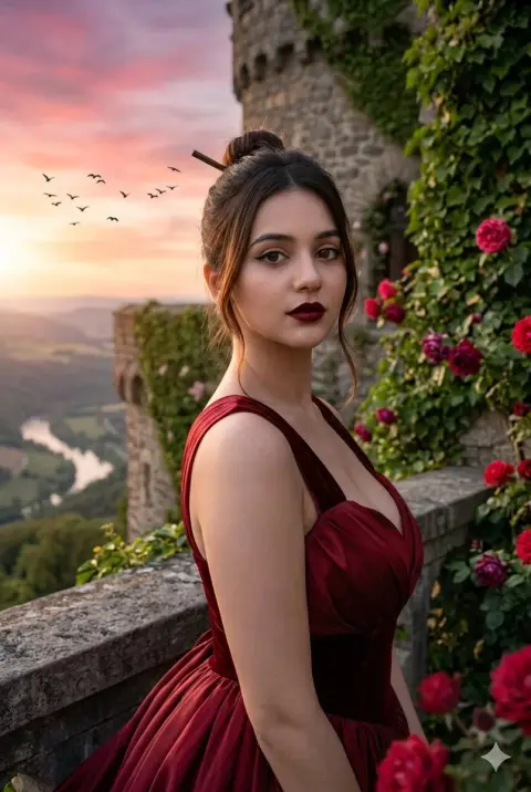 Twilight Rose Castle Movie Touching Portraits