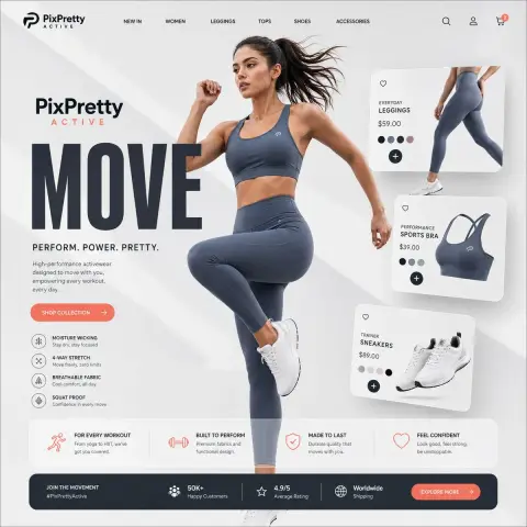 Ultimate sports aesthetics landing page