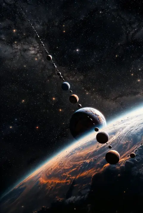 Ultra-Realistic Celestial Alignment AI Art