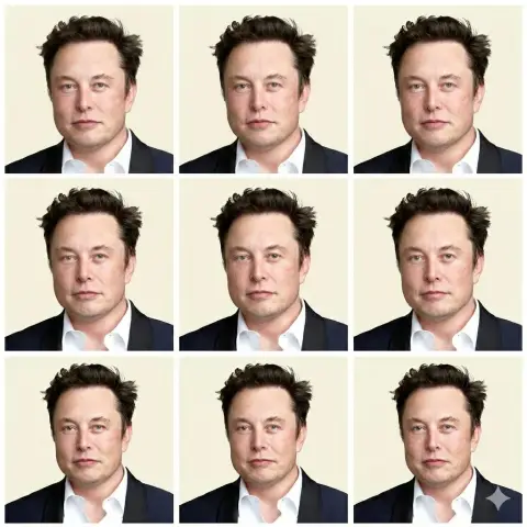 Ultra-realistic studio-level ID photo layout