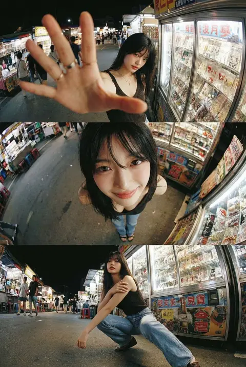 Ultra Wide-Angle Street Style Collage