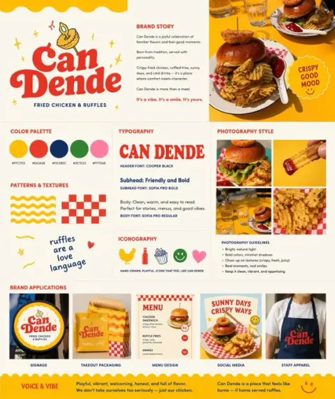 Whimsical vision of traditional food