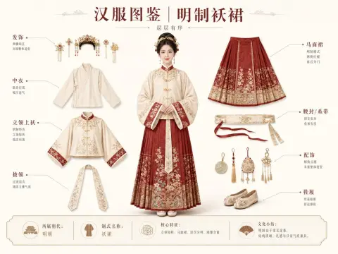 Women's Hanfu Illustrated Poster