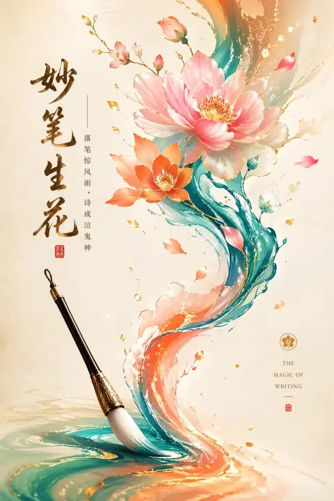 Wonderful minimalist oriental illustration