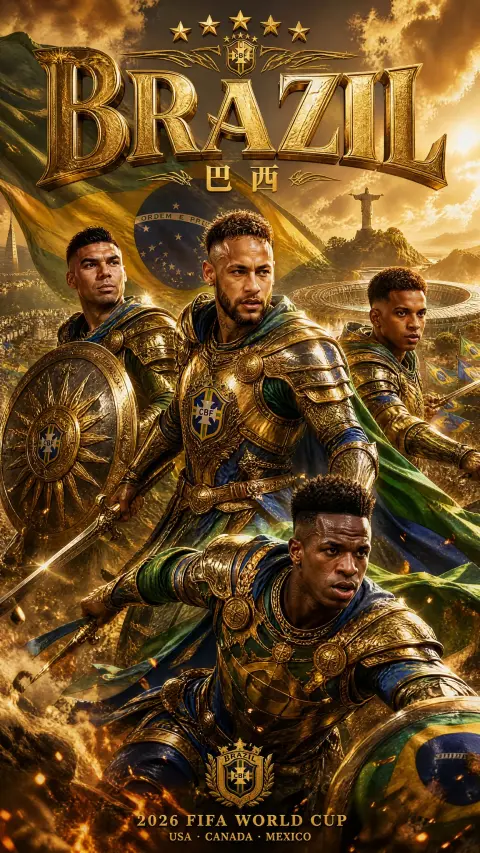 World Cup Medieval Epic National Team Poster Prompt Words