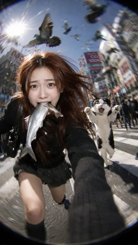 Y2K Millennium Style CCD Camera Chaos Cat Chaos Lens