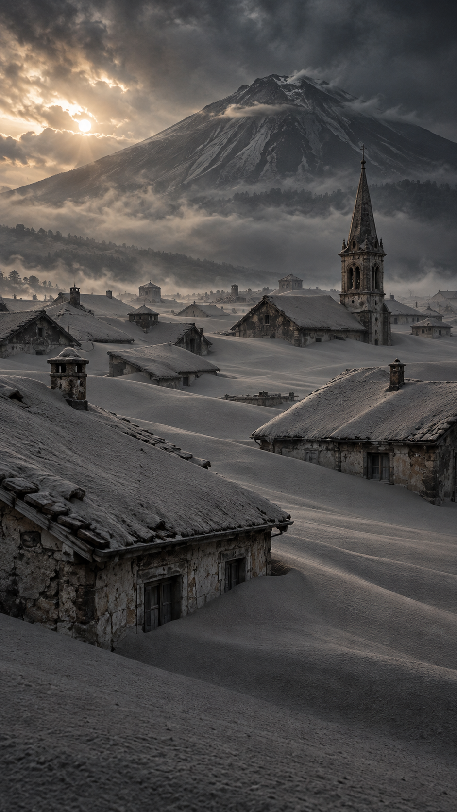 The Village Ashfall Buried