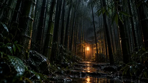 Rain Inside the Bamboo