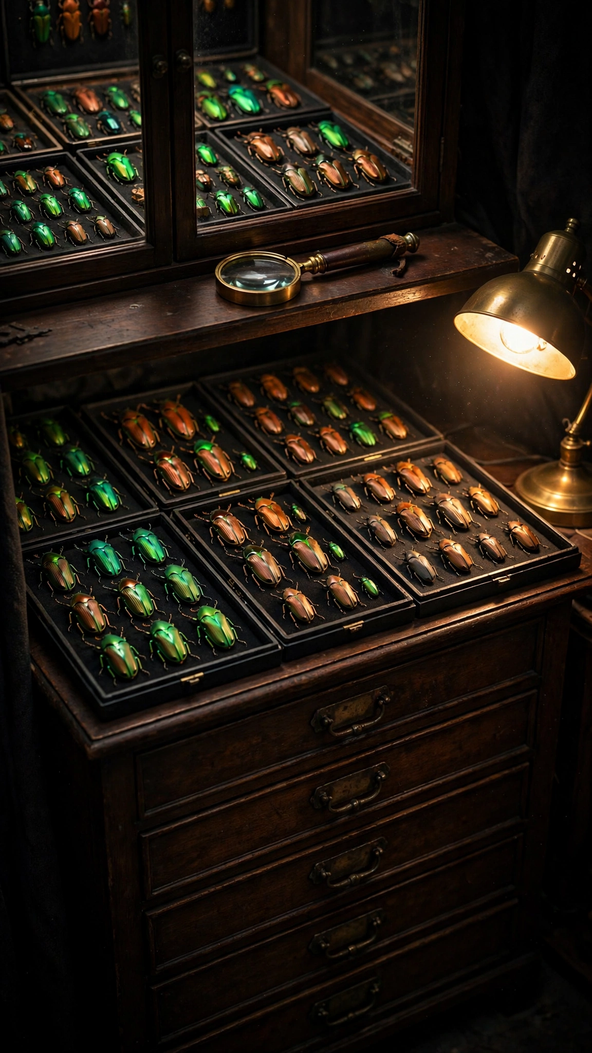 The Beetle Cabinet Glows