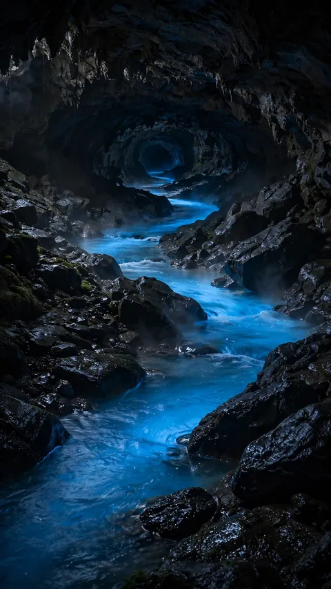 The River That Glows Blue