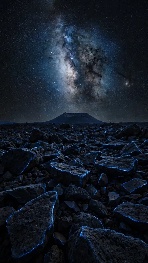 Black Stones Under Burning Sky