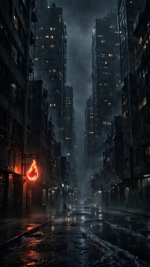 Blackout District in Rain