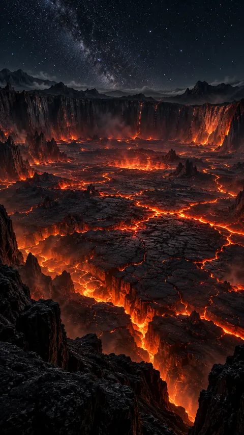 Burning Veins of the Caldera