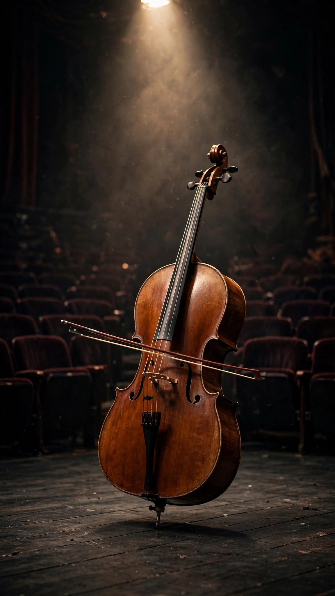 The Cello Waits in Darkness