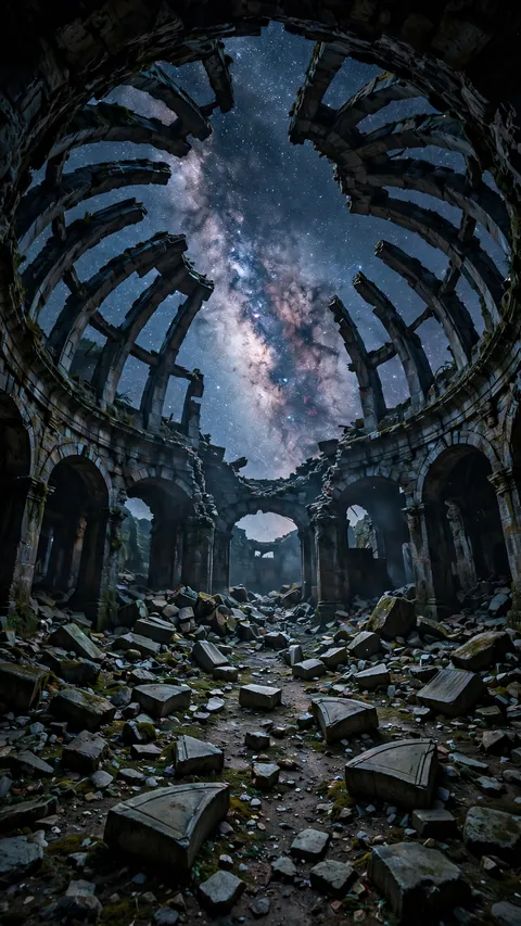 Stars Through the Broken Dome