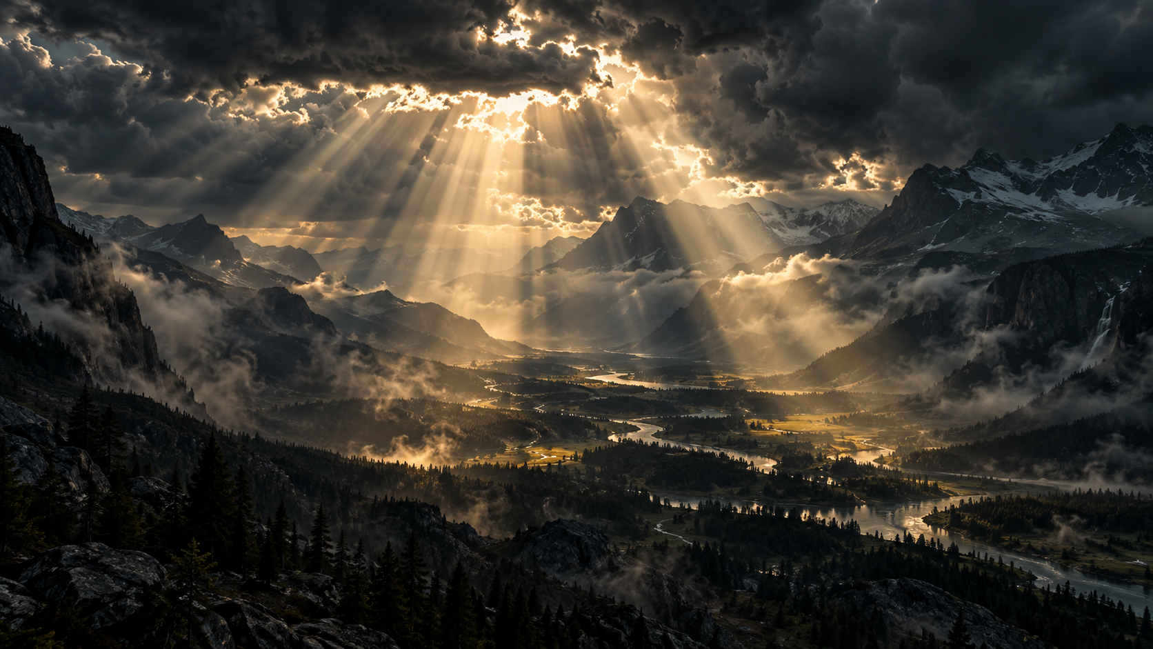 Fingers of the Dying Sun