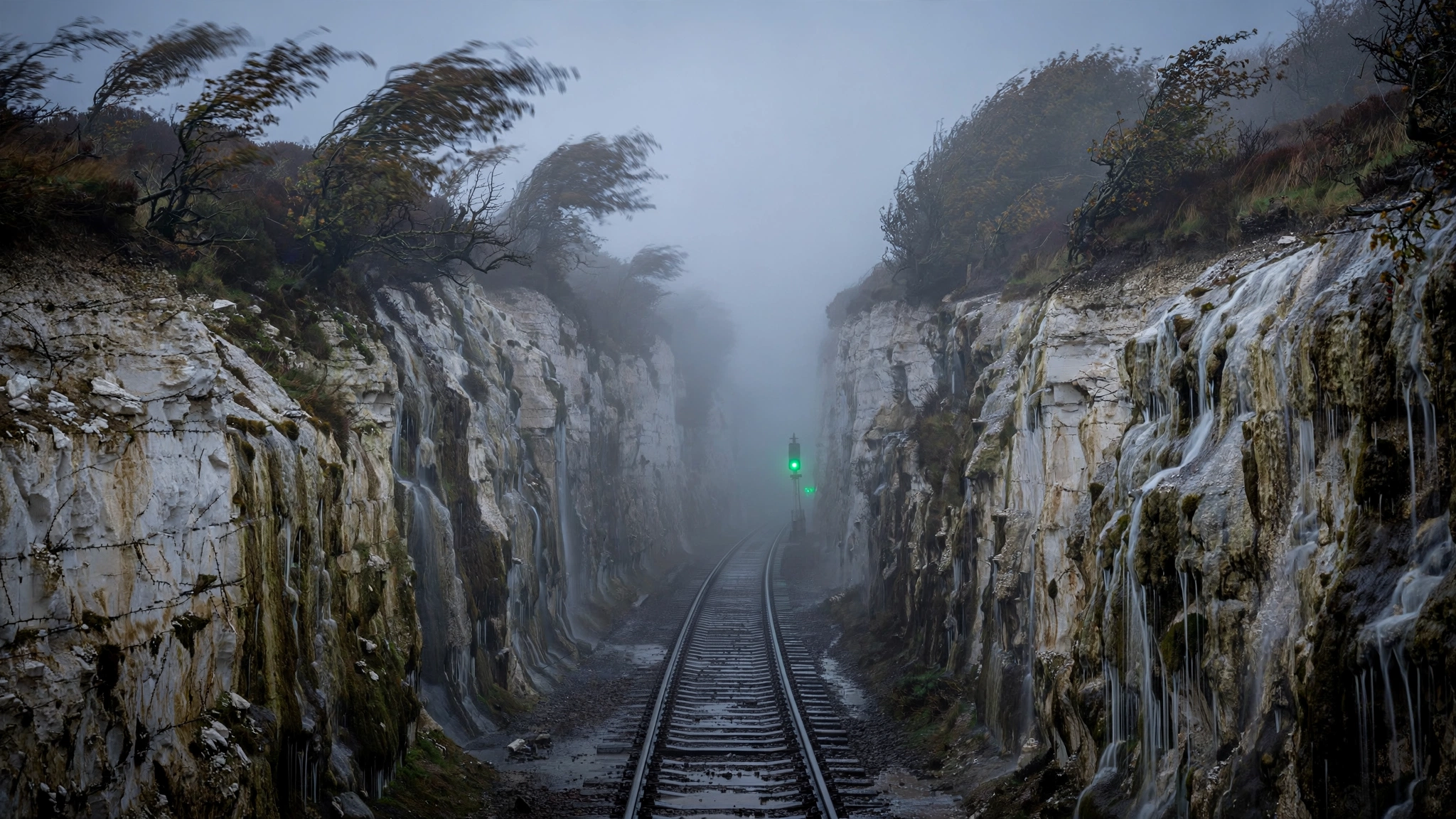 Wind Through the Foggy Cutting