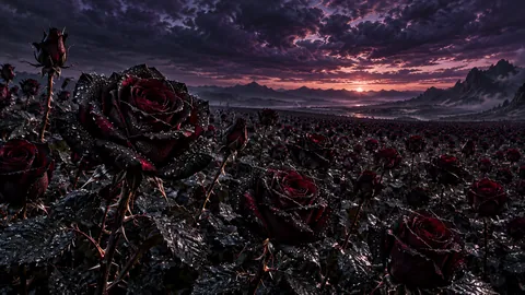 The Field of Black Roses