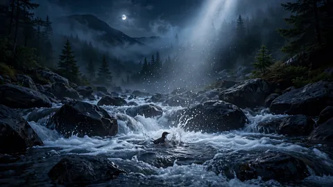 Moon on the Dipper's Stream