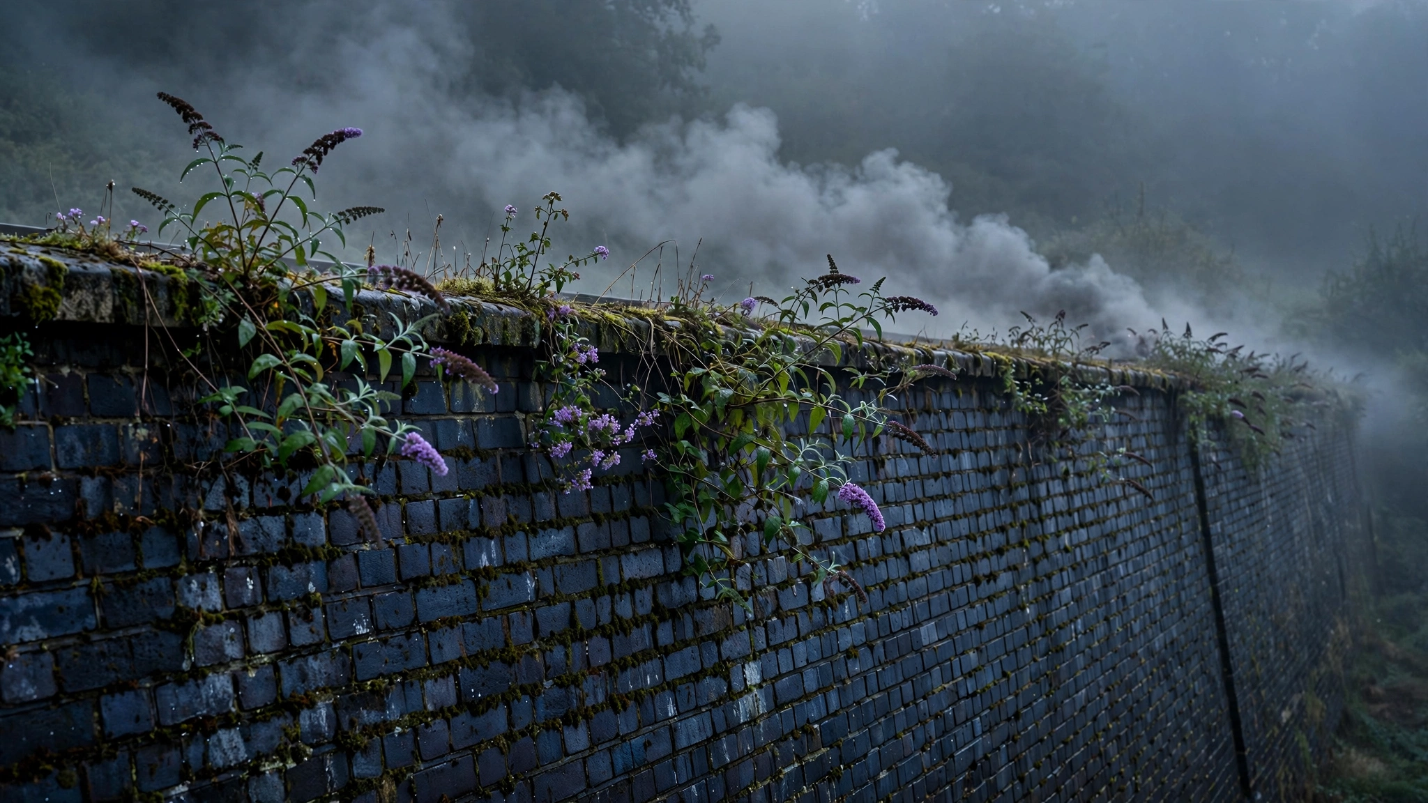 Mist on the Embankment Wall