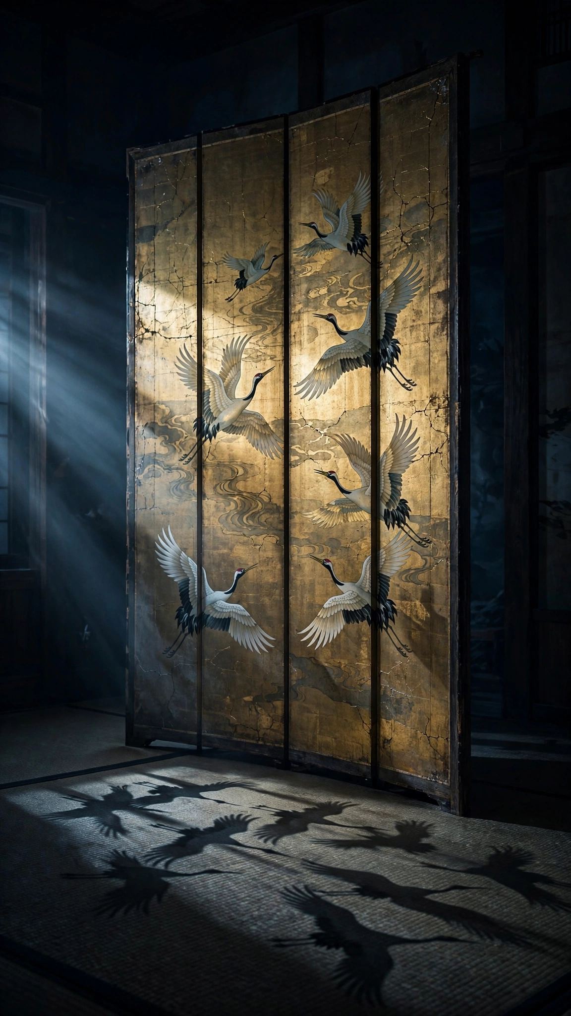 Cranes Behind the Screen