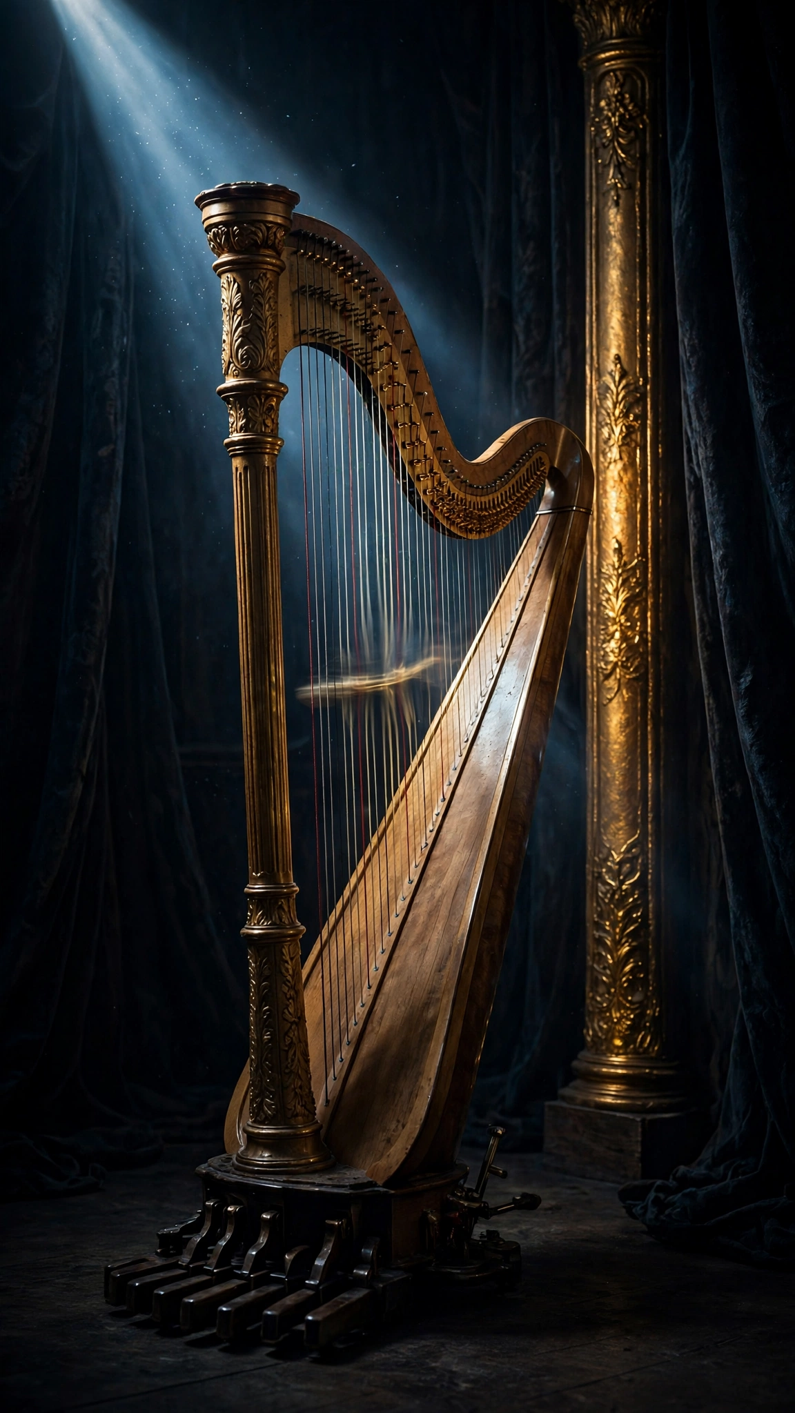 Moonbeam on Harp Strings