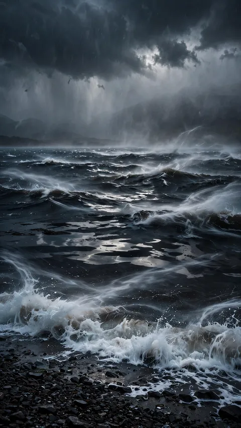 The Loch Turns Against the Sky