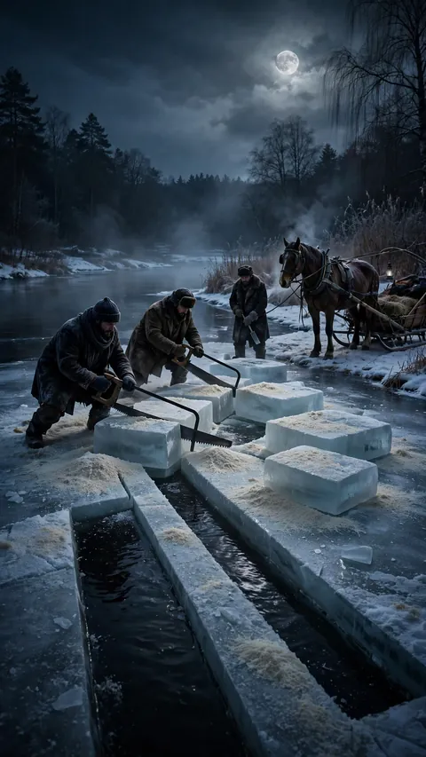 Harvesting the Night Ice