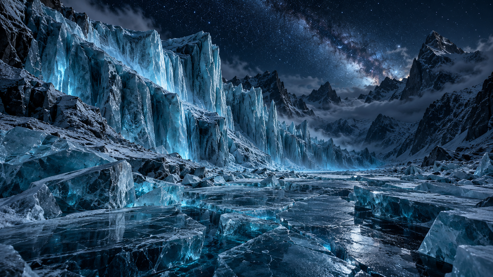The Frozen Waterfall