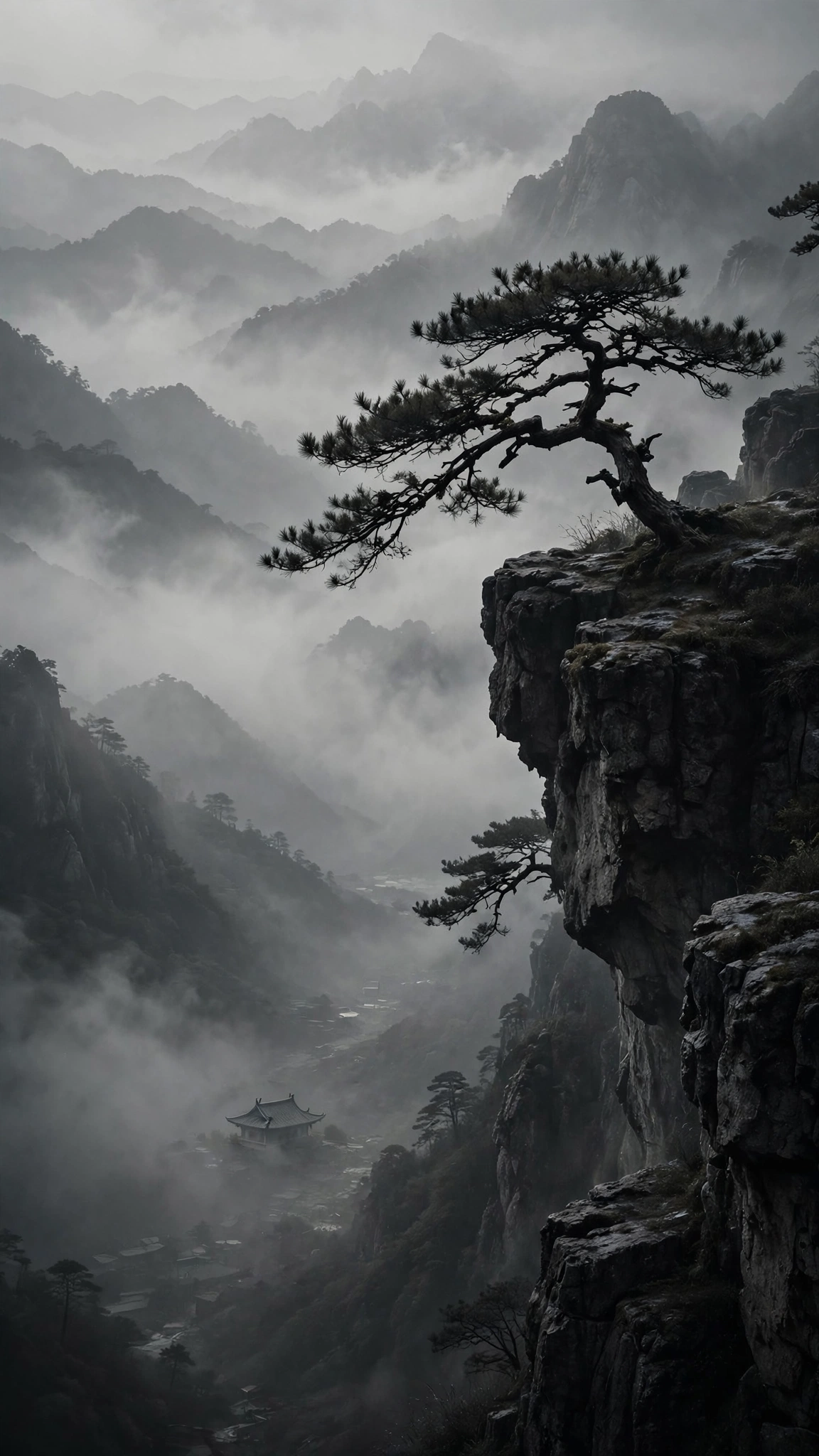 Mountains in an Ink Dream