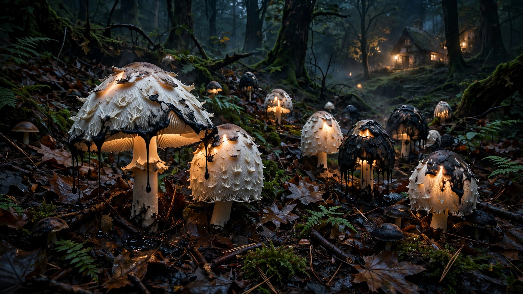 Inkcaps Like Lanterns